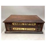 Antique Clarkï¿½s O.N.T. Wooden Spool Cotton Cabinet