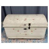 Vintage Wooden Chest on Wheels