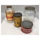 Miscellaneous Vintage Collectible Tins & Jars