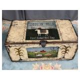 Painted Wooden Trunk