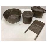 Mini Metal Replicas of Primitive Household Items