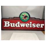 Metal Budweiser Advertising Sign