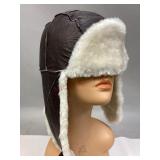 B3 Bomber Cap - Leather- Size Medium - New