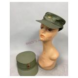 Korean War Cap SFC Badge & South Korean Cap