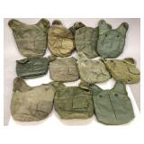 Eleven U.S. & French GI 1 Quart Canteen Covers