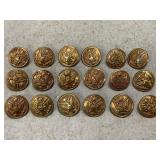 U.S. Marked & Signed Brass Button