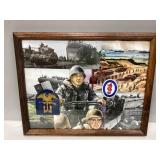 Framed WWII Landing Engineer
