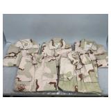 Five Desert Camo Shirts