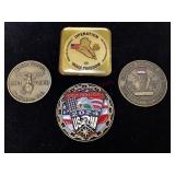 Four Coins for Military Excellence