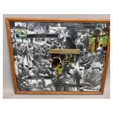 Five German Cuff Titles Framed