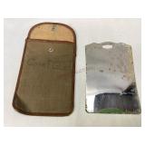 WWI Shaving Mirror with Pouch