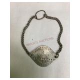 WWI French ID Wrist Tag
