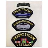 Assorted Military Iron On Patches (4)