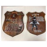 Two U.S. Marie Corp Plaques