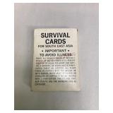 Rare- South East Asia Survival Cards for Military
