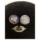 Three Hard to Find Military Badges