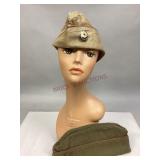 WWII Army Air Corp Cap & WWI Service Cap