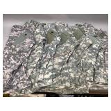 Seven U.S. Military Fatigue Shirts