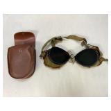 Tinted Glass Eye Protectors with Case
