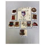 Coast Artillery & AAA Crests Pinback WWII