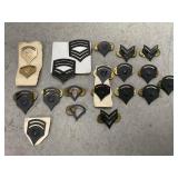 U.S. Army Pin Back Rank Insignia