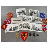 USMC WWII Shoulder Insignias and Period Photos