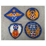 AAF Patches WWII 8th, 9th, 20th, FEAF