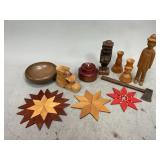 Wooden Figurines, Trivets, and More