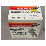 Winchester Rabbit & Squirrel 16 GA Shells