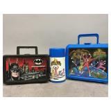 Power Rangers and Batman Lunchboxes