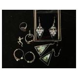 Possibly Sterling Silver Jewelry Lot