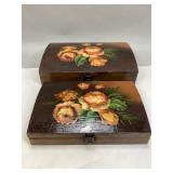 Two Decorative Lockable Boxes