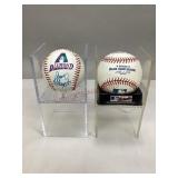 Two Autographed Baseballs