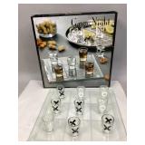 Glass Tic Tac Toe Game/Shot Glasses