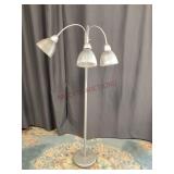 Three Sconce Metal Floor Lamp