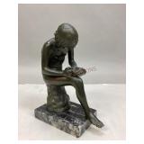 Possibly Bronze Spinario Boy/Thorn Picker Statue