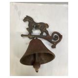 Vintage Cast Iron Horse Bell