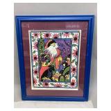 Framed "Something for Santa" by M. Hamilton