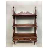 Decorative Wooden Hanging Shelf Unit