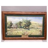 Wooden Framed Country Scene Print