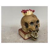 Skull Shaped Match Holder