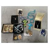 Religious Necklaces, Pins and More