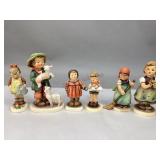 Six Vintage M.I.Hummel Collectible Figurines
