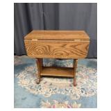 Wooden Drop Leaf Side Table