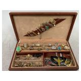 Small Jewelry Box Filled with Jewelry