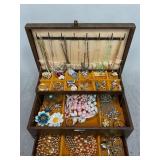 Costume Jewelry in Jewelry Box