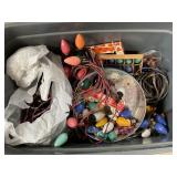 Tote of Untested Christmas Lights