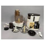 Coffee Pot and Food Processor