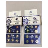 U.S. Mint Proof Sets 1999 & 2000