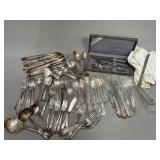 Variety of Silver Plate Flatware and More